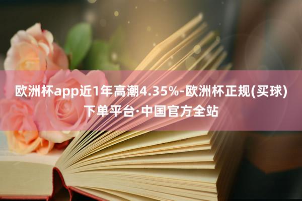 欧洲杯app近1年高潮4.35%-欧洲杯正规(买球)下单平台·中国官方全站